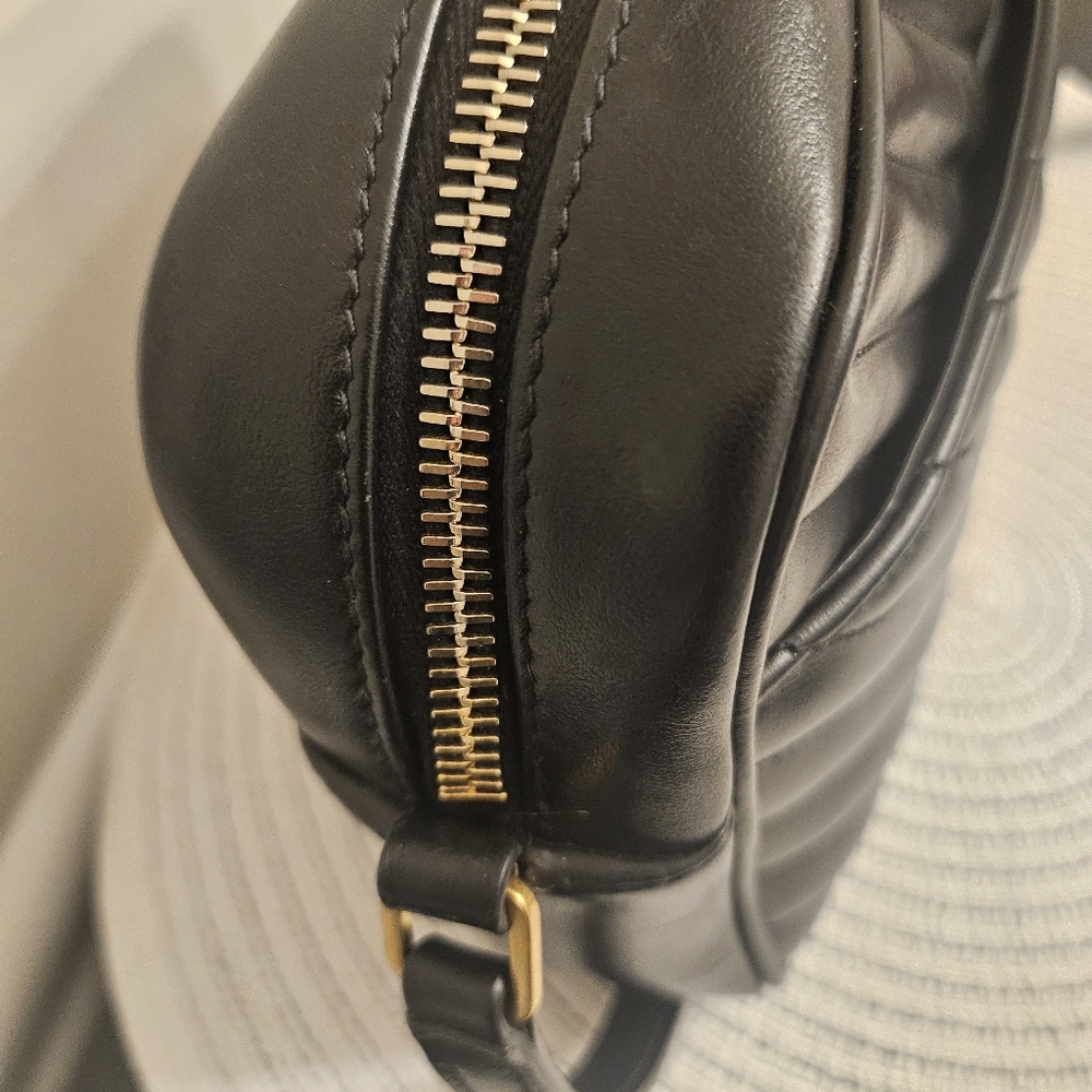 🖤 Saint Laurent YSL Lou Camera Bag Black Chevron Calfskin - Picture 7 of 12
